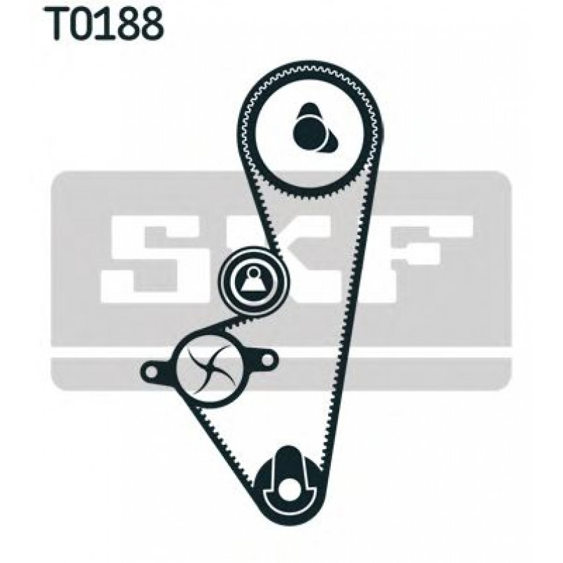VKMA 03253 SKF Комплект (ремінь+ролики)